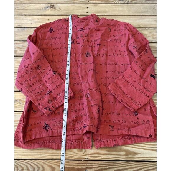 Chico’s Design 100% Cotton Button Front Shirt Jacket Size 3 / US XL Women’s Red - Picture 6 of 8